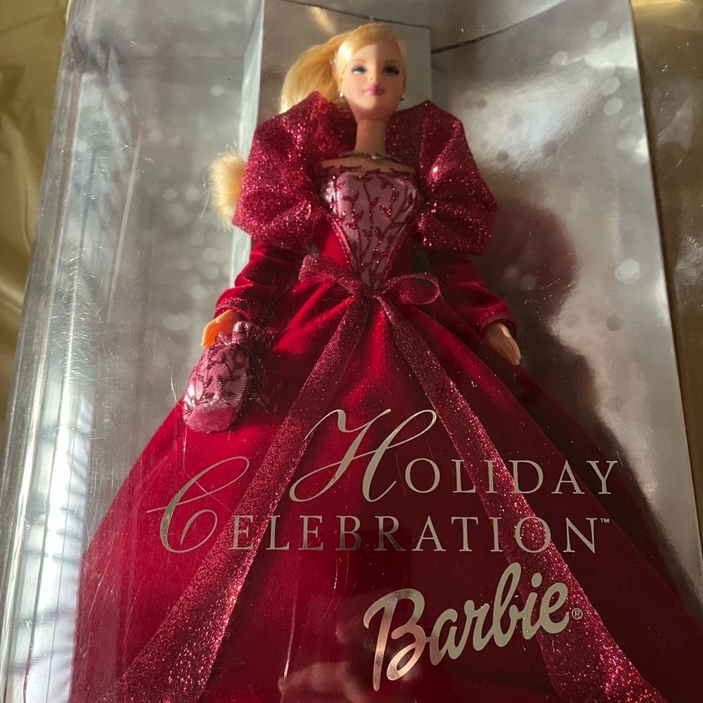 Barbie Holiday Celebration Doll in Sparkling Red Dress
